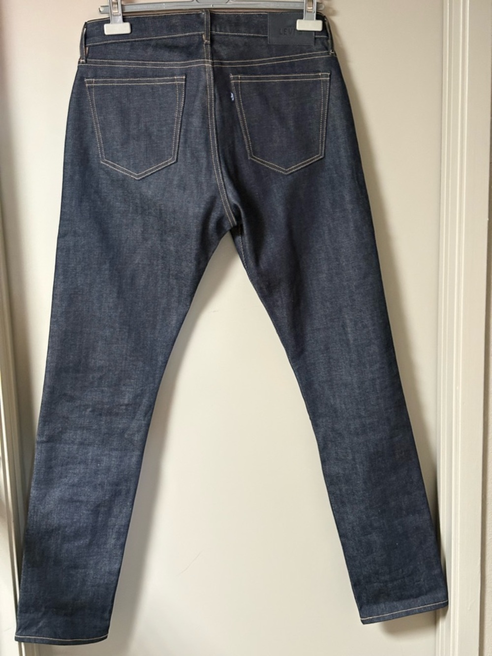 Unisex Dark Indigo craft straight denim Jeans - 
Size 30x32